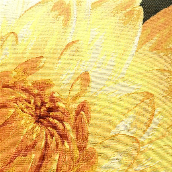 Pillow Decor - Yellow Dahlia Bold Blossom Tapestry Throw Pillow
