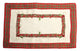 Tartan Ribbon Embroidered Christmas Placemats 14"x20", White, Set of 4