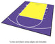 Outdoor Basketball Half Court Kit 20'x24', Yellow/Purple
