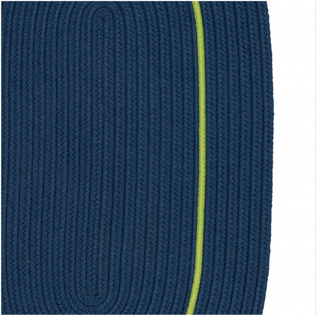 Colonial Mills Rug Lifestyle Accent Border Lightning Blue Oval