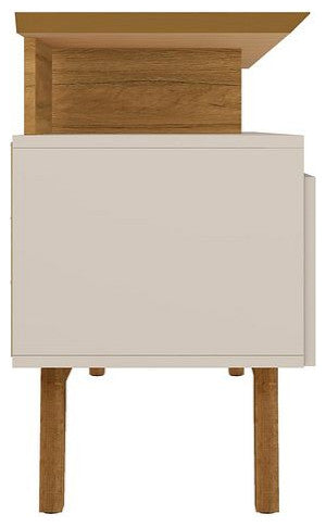 Yonkers 62.99 TV Stand in Off White and Cinnamon