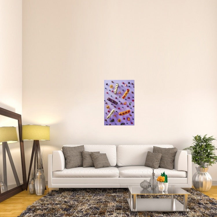"Sweet Pattern: Eclair" Stretched Canvas Giclee by Dina Belenko, 24x36"
