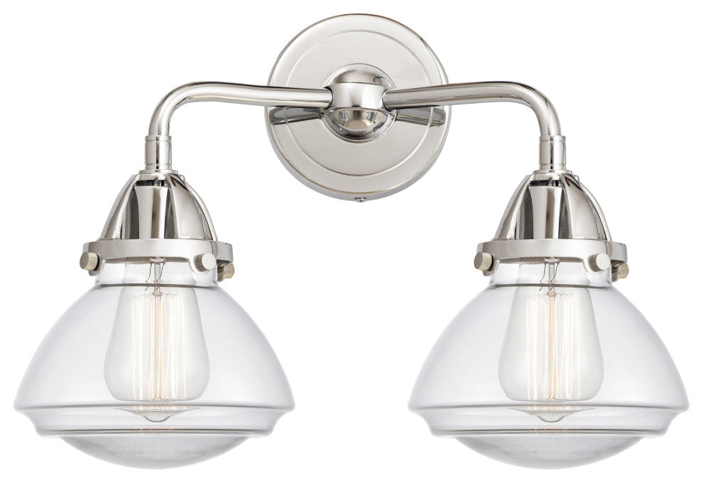 Innovations 288-2W-PC-G322 2-Light Bath Vanity Light, Polished Chrome