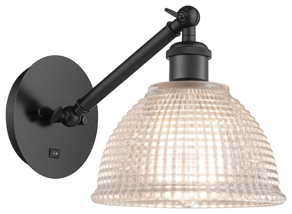 Innovations 317-1W-BK-G422 1-Light Sconce, Matte Black