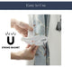 Metal Feather Curtain Tiebacks with Magnetic Closure "“ No Installation Needed, White, Pack of 1