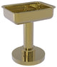 Vanity Top Soap Dish, Unlacquered Brass