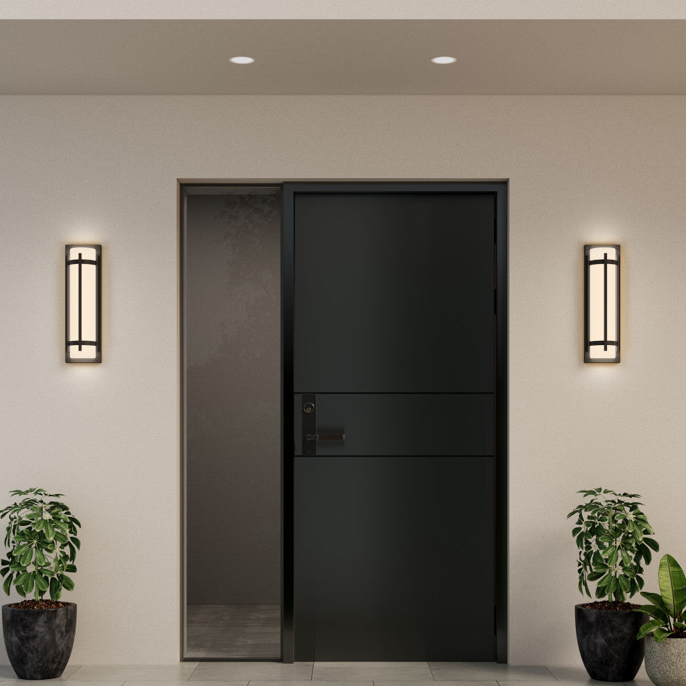 LED Light 6 in. Powder Coated Black Outdoor