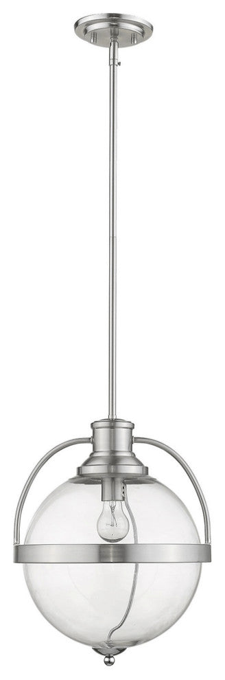 Kassian 1-Light Satin Nickel Pendant
