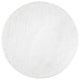 Nuloom Soft and Plush Cloudy Solid Shag Rug, Snow White 5'3"Round