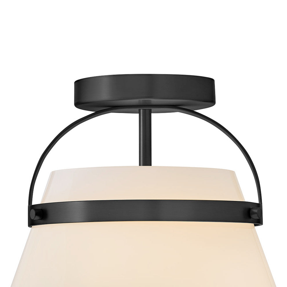 Lark Tori Medium Semi-Flush Mount, Black