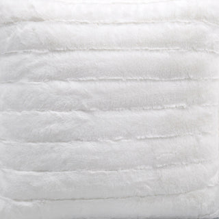 Super Mink Throw Pillow Covers, Set of 4, Bright White