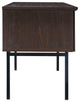 Jefferson Executive Desk, Power and Lockdowel Fastening System, Espresso Finish