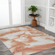 Petalo Abstract Two-Tone Modern Orange/Cream 4 ft. x 6 ft. Area Rug
