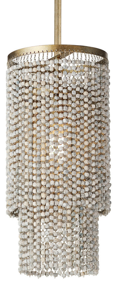 Maxim 22461WWD Fontaine 8"W Mini Pendant - Golden Silver