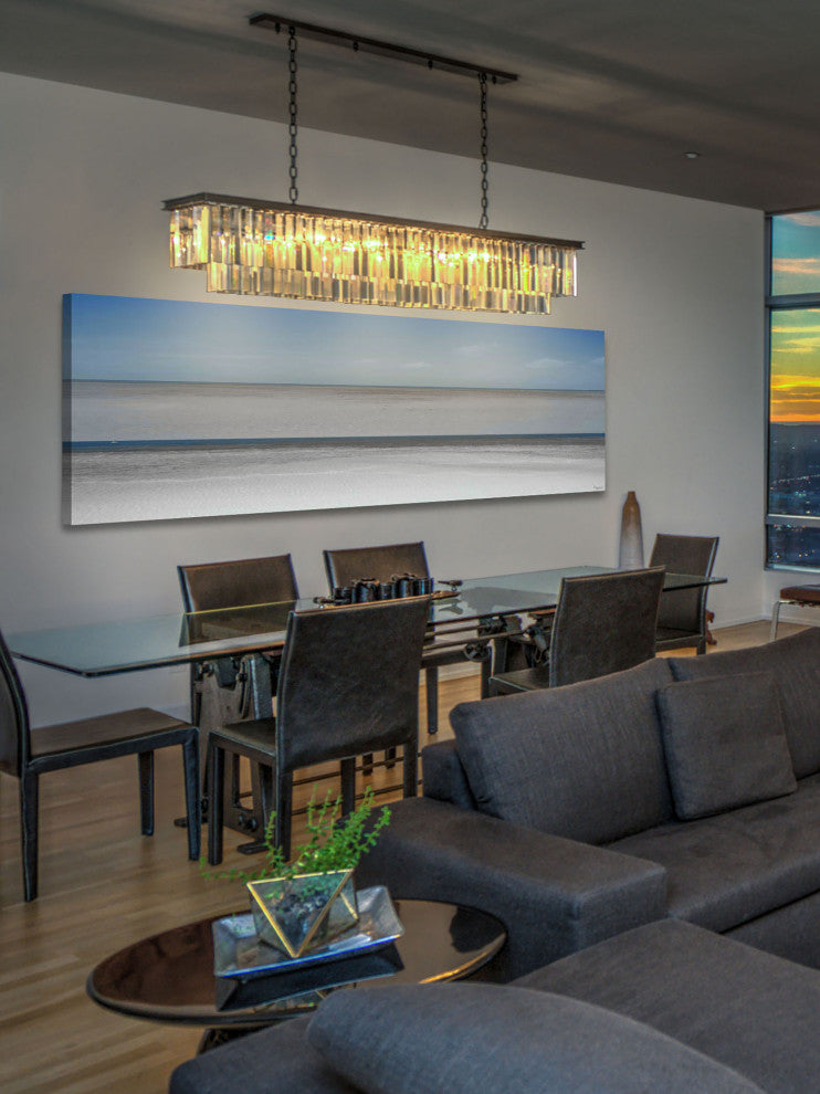 "Grey Water" Print on Canvas, 45"x15"