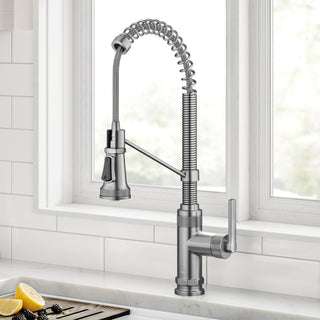 KRAUS Allyn Commercial Style 2-Function 1-Handle Pull Down Kitchen Faucet SFS