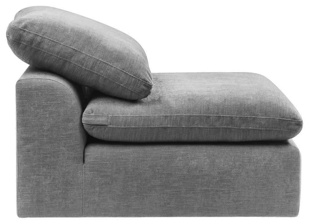 ACME Naveen Modular Armless Chair, Gray Linen