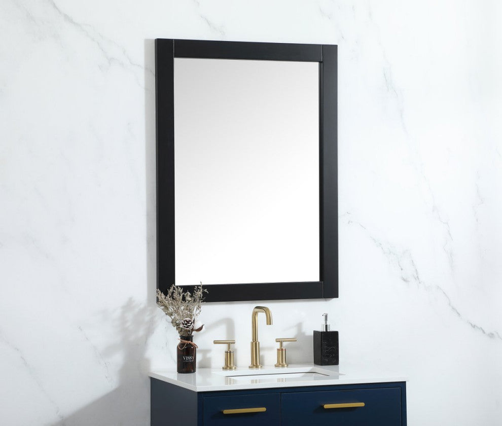 Alice Vanity Mirror, 27"x36", Black