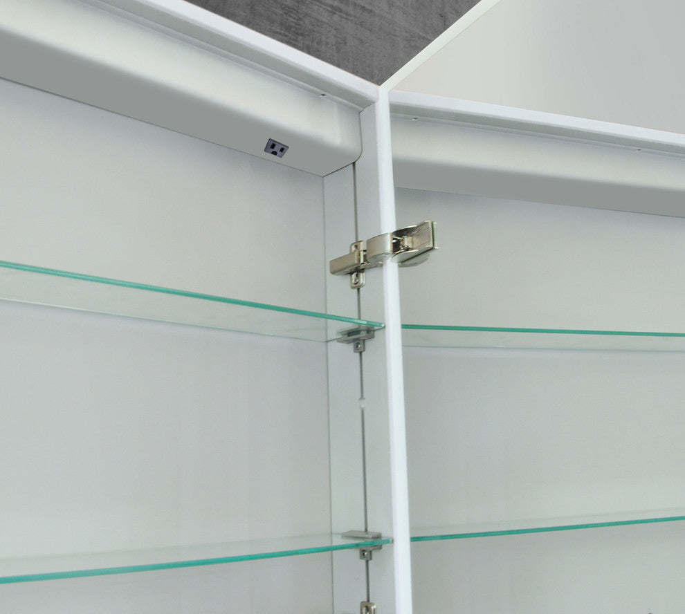 Vienna 32"x28" Surface-Mount LED Mirror Medicine Cabinet