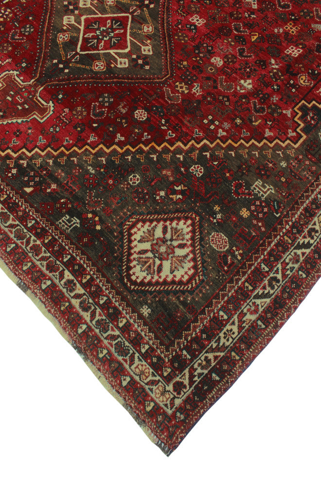 Fine Vintage Distressed Blaeclea Red Rug