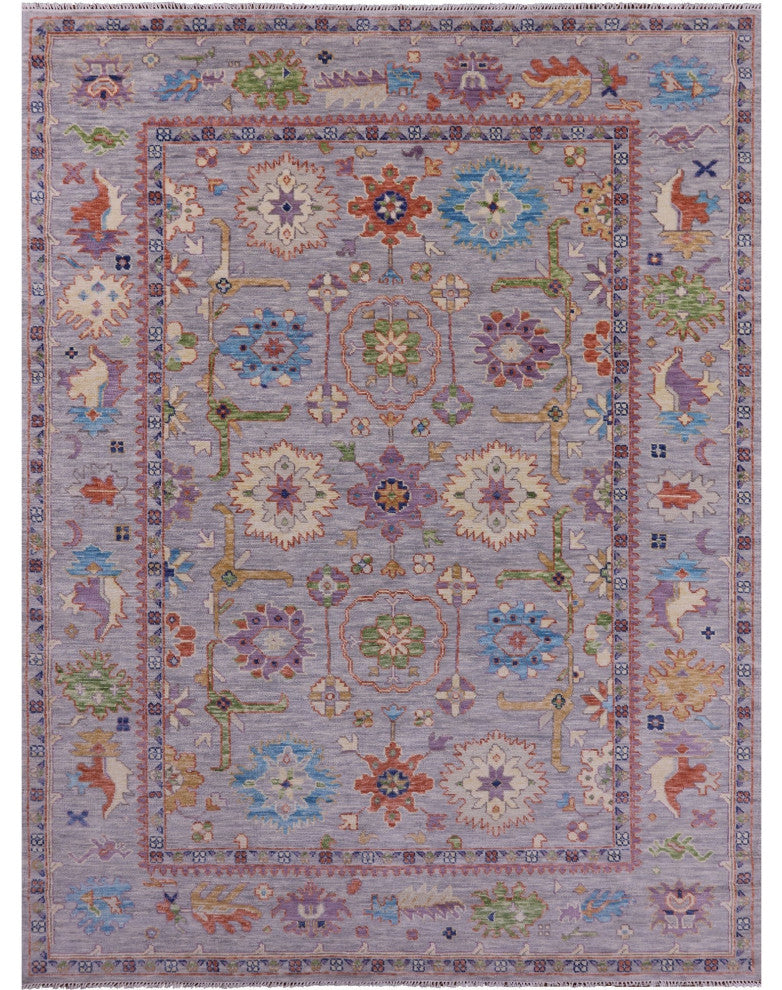 8' 10" X 12' 0" Turkish Oushak Hand Knotted Wool Rug - Q15697