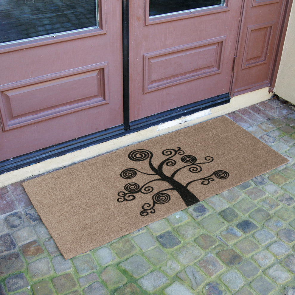 Deciduous Tree, Modern Door Mats, 24"x56.75"