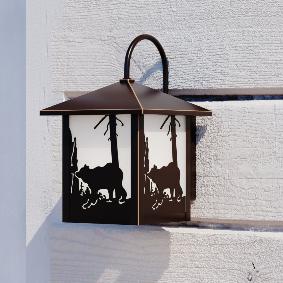 Bozeman 8" Outdoor Wall Light Burnished Bronze