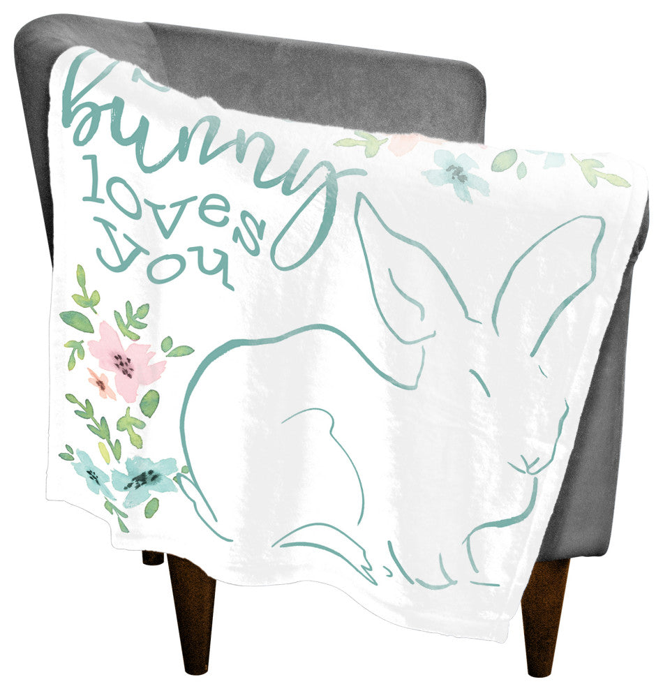 Some Bunny Loves You 30x40 Coral Fleece Blanket