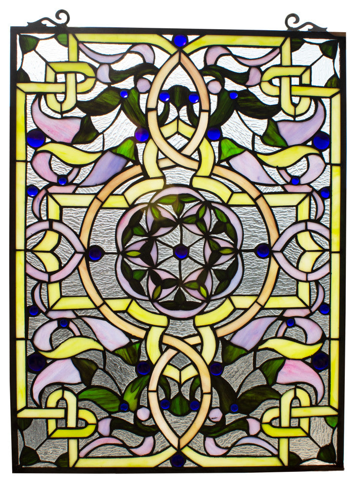 CHLOE Lighting Sabrina Tiffany Victorian Window Panel