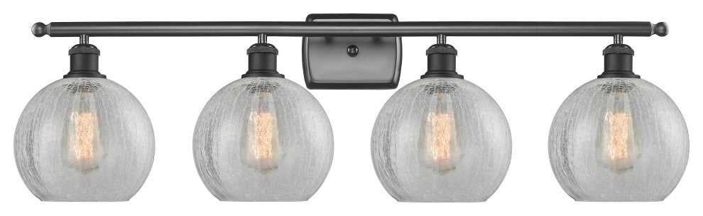 Innovations Lighting 516-4W-BK-G125-8-LED 4 Light 36" Bath Vanity Light
