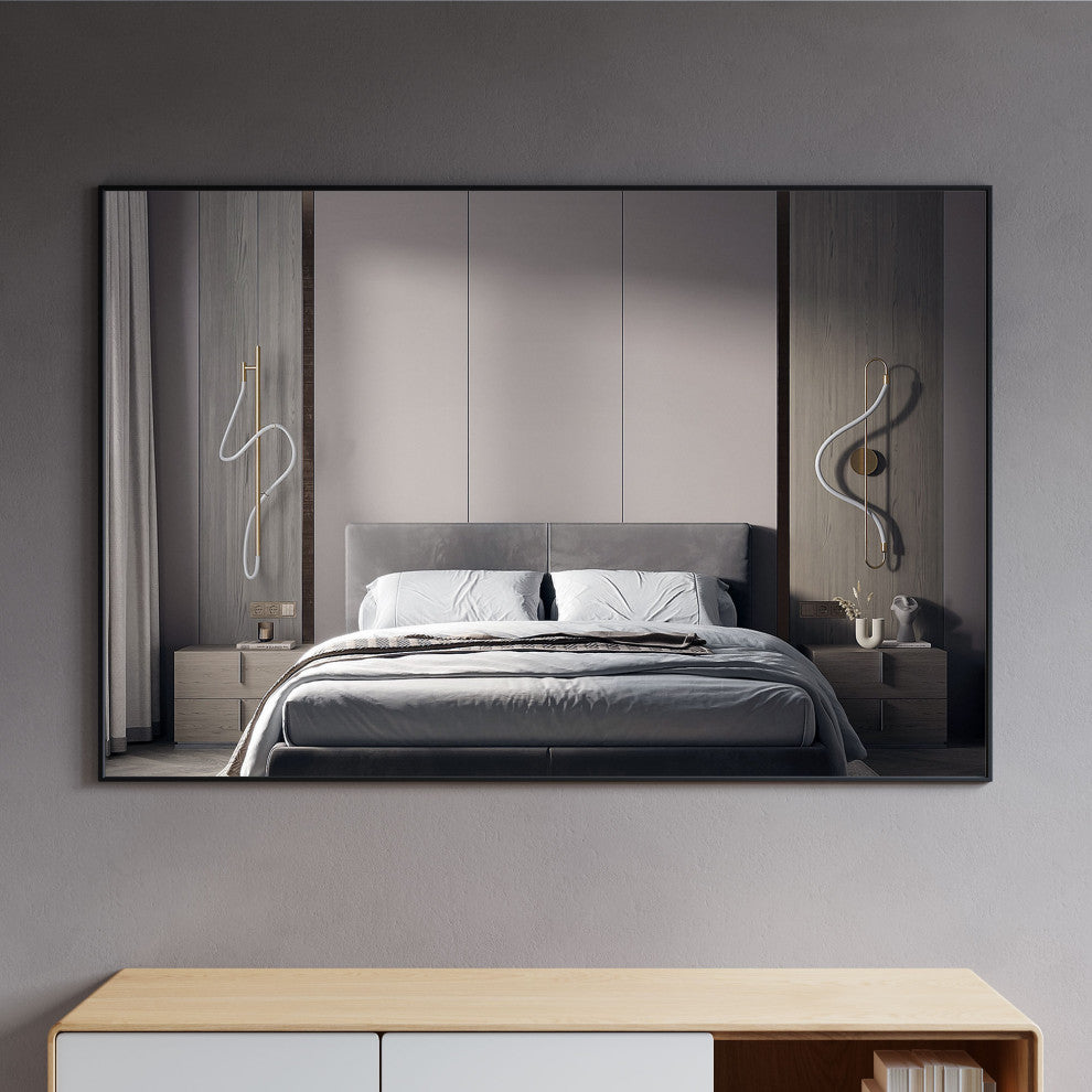Mattox Mirror, 42x28, Black