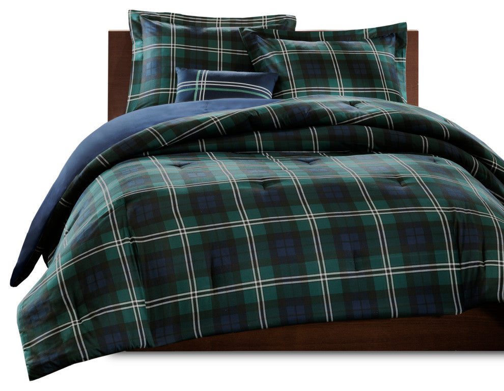 Mi Zone Peach Skin Printed Comforter Set, Full/Queen