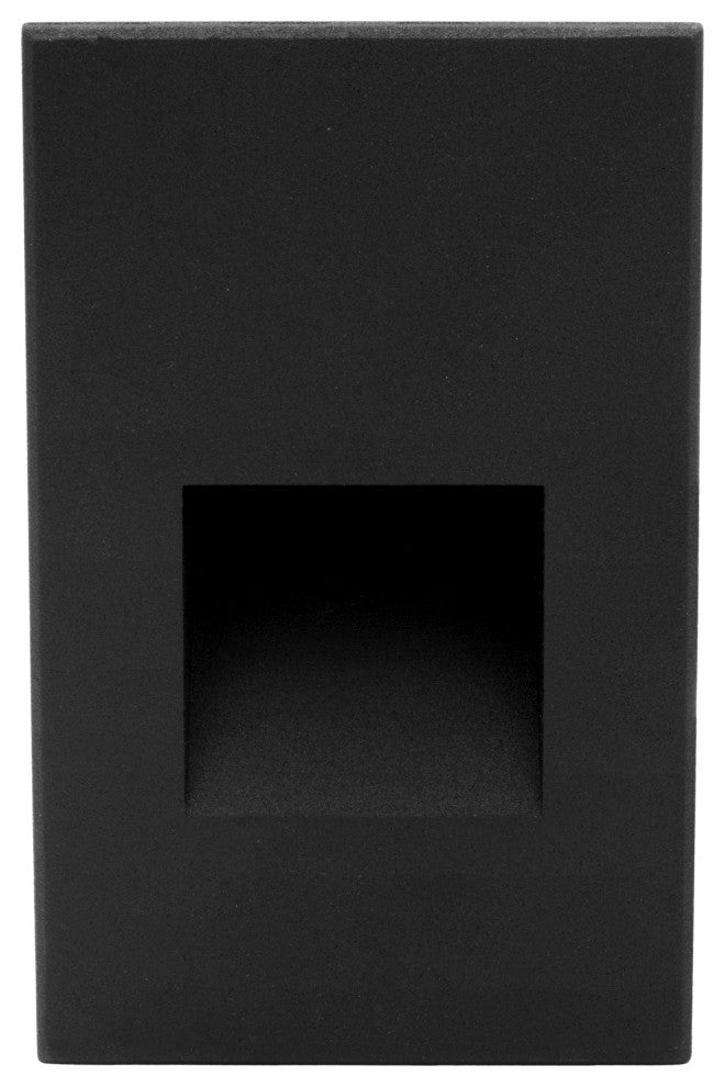 STW Series Vertical Wet Location LED Step Light, Black
