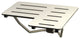 Kingston 28" x 21" Wall Mount Fold Down Shower Seat, Brushed Stainless Steel