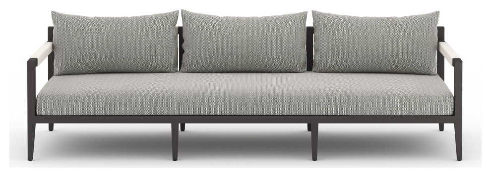 Sherwood Outdoor Sofa-93"-Bronze/Ash