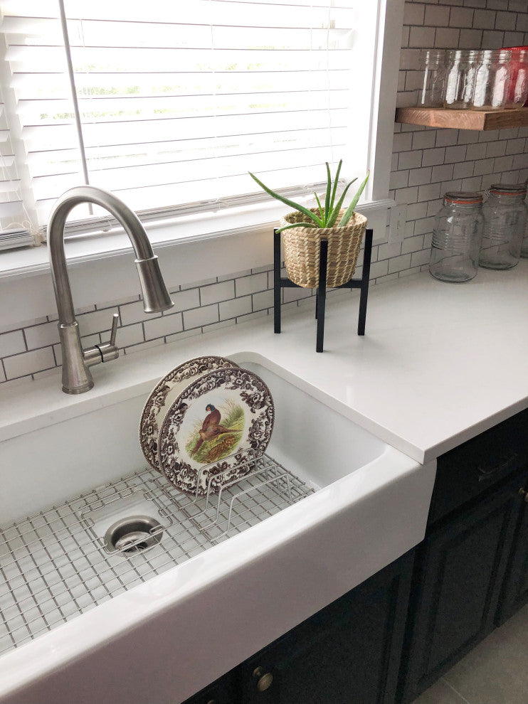 SinkSense GridLogic Latch-On Bottom Grid Kitchen Sink Organizer in Stainless