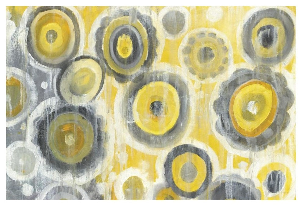 "Abstract Circles Crop" Digital Paper Print by Danhui Nai, 50"x34"