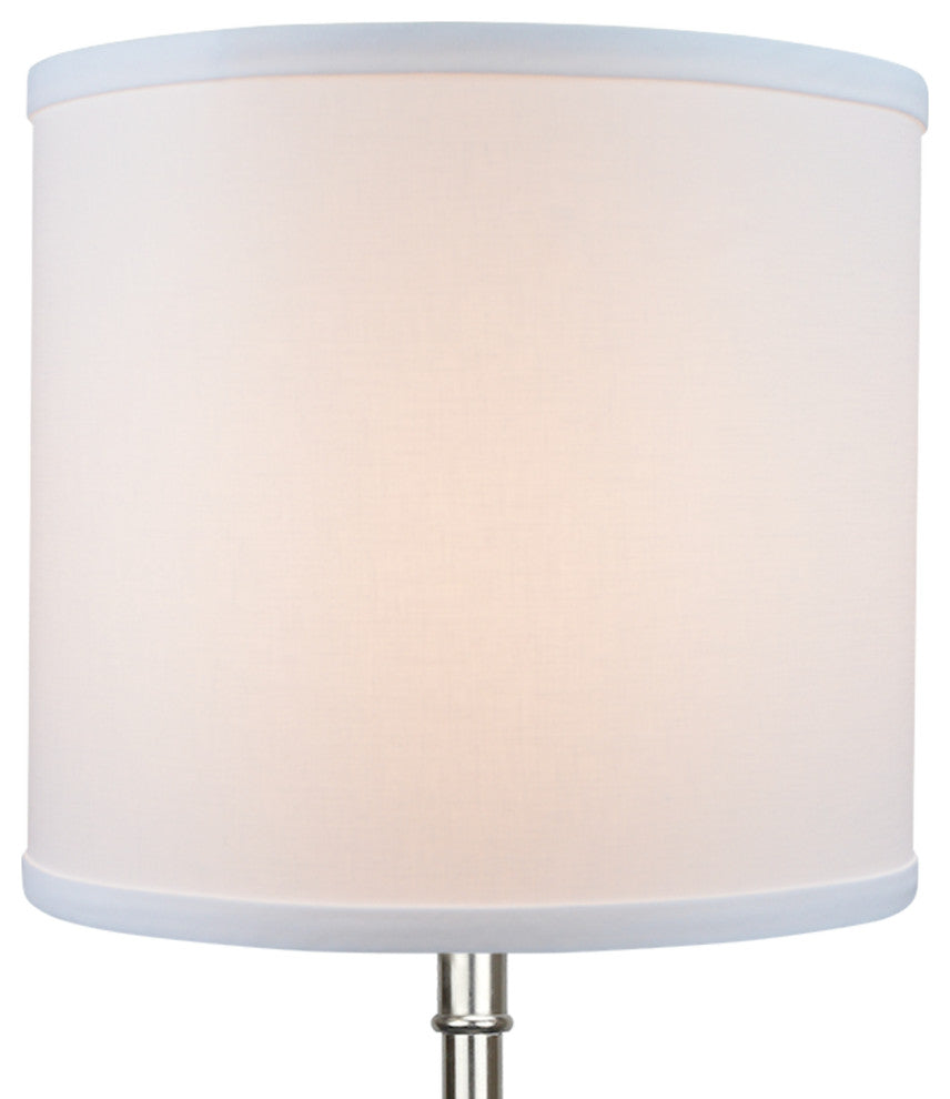 Fenchel Shades 10"x10"x9" Drum Lamp Shade, Linen White