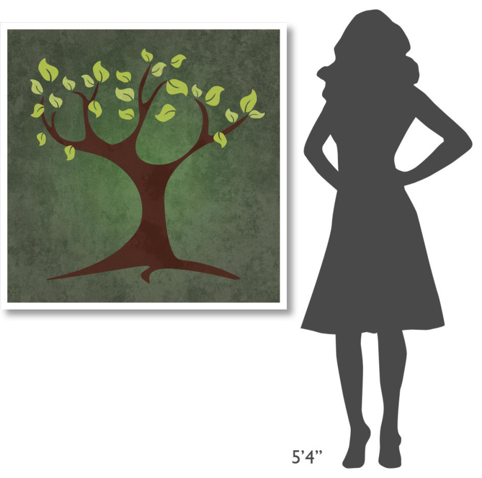 "Tree Summer" Digital Paper Print by BG.Studio, 42"x42"