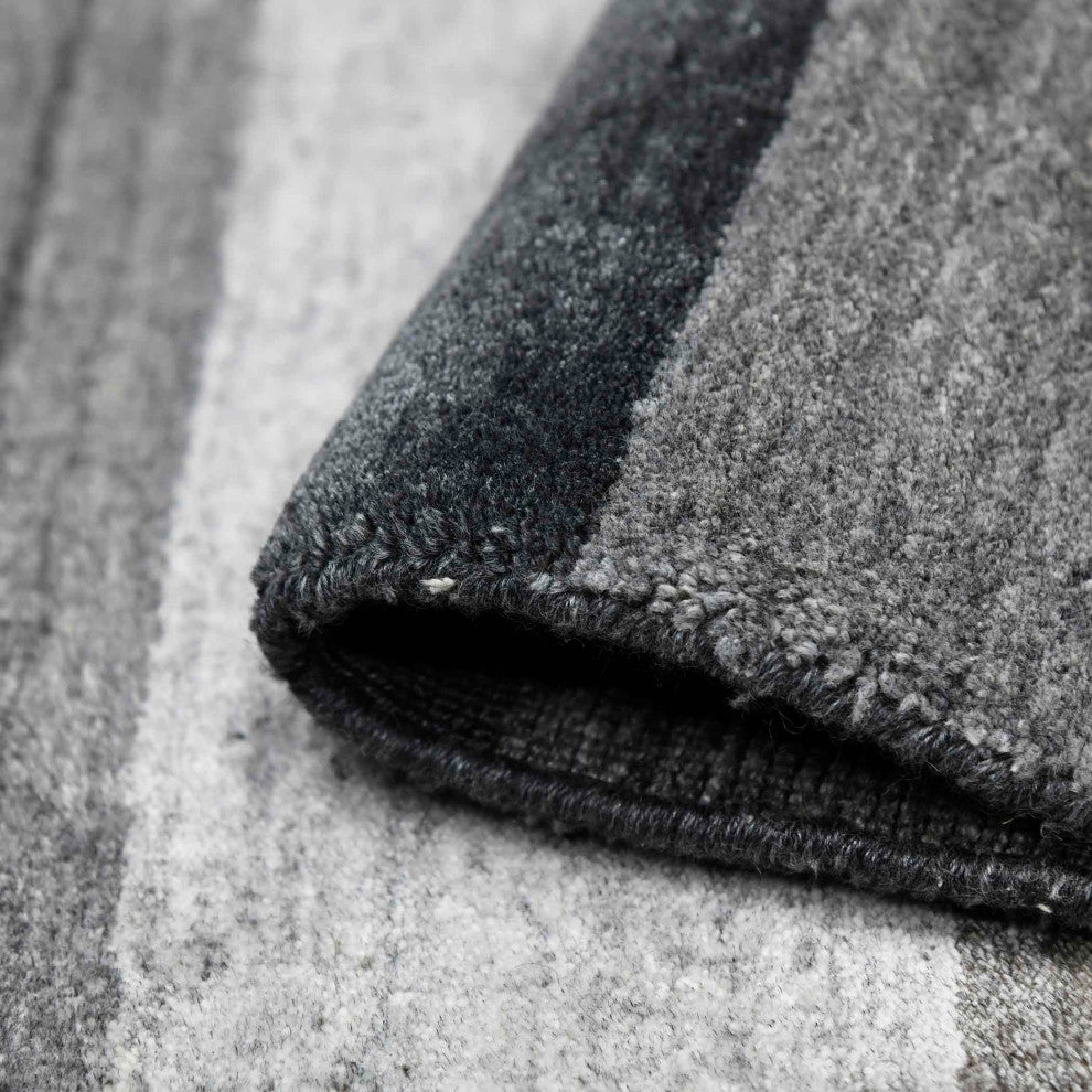 Blend Whitby Area Rug, Gray, 5' x 8', Striped