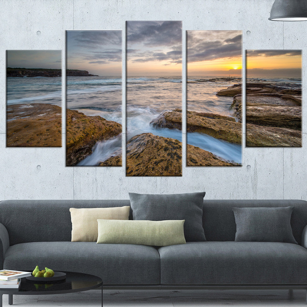 "Bright Sydney Coastline View" Canvas Print, 5 Panels