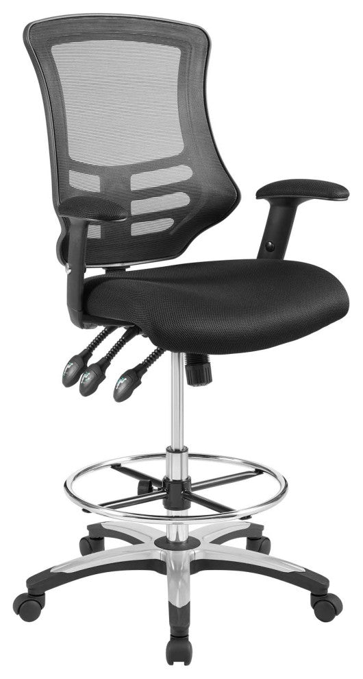 Calibrate Mesh Drafting Chair, Black