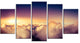 "Blue Sky Over Clouds Panorama" Landscape Wall Art Wall Art, 5 Panels, 60"x32"
