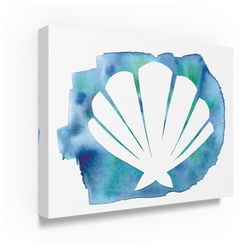 "Watercolor Sea Shell" by Summer Tali Hilty, Canvas Art