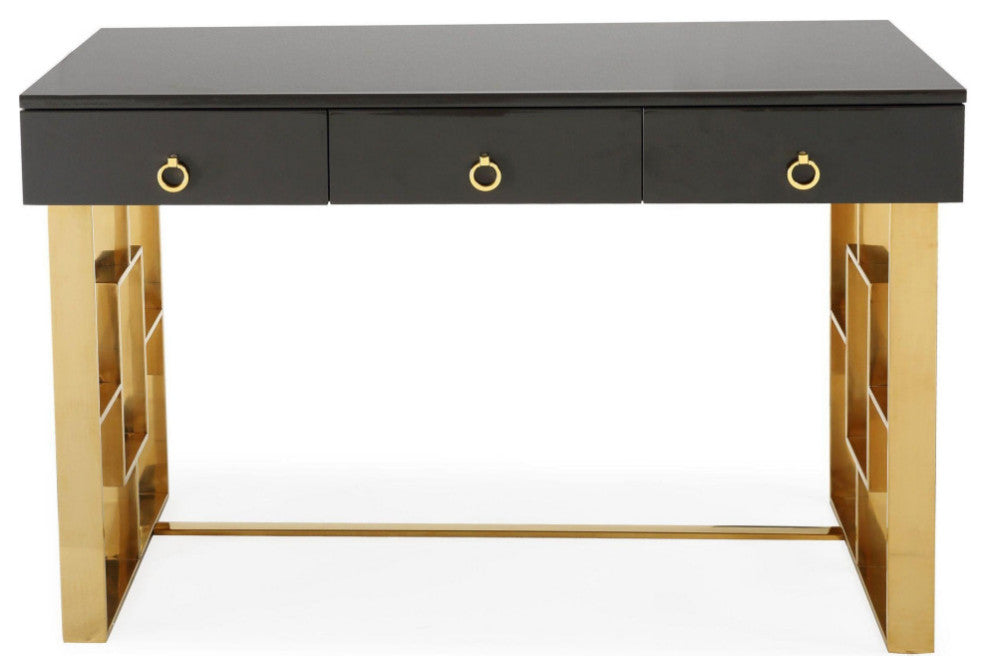Audrey Gray Lacquer Desk