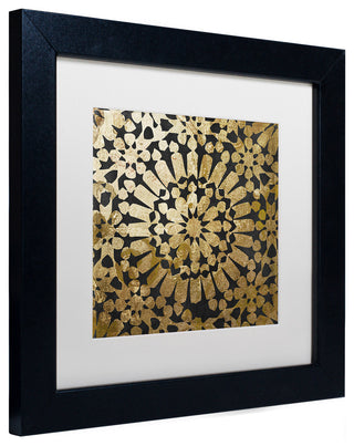 Color Bakery 'Moroccan Gold III', Black Frame, White Mat, 11x11