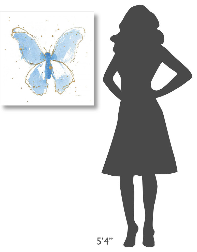 "Gilded Butterflies II" Digital Paper Print by Shirley Novak, 26"x26"