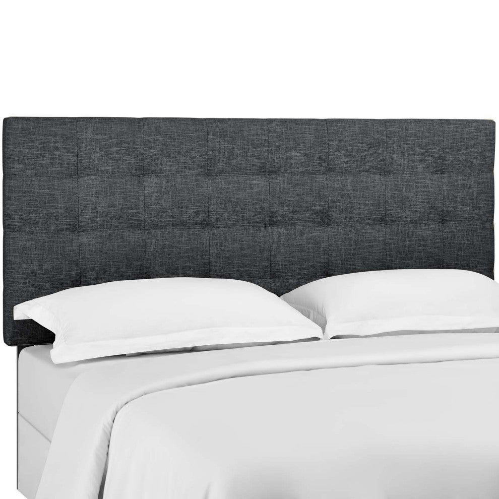 Paisley Tufted Full / Queen Upholstered Linen Fabric Headboard by Modway