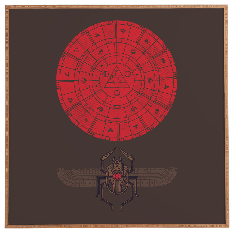 Deny Designs Hector Mansilla Sacred Sun Framed Wall Art