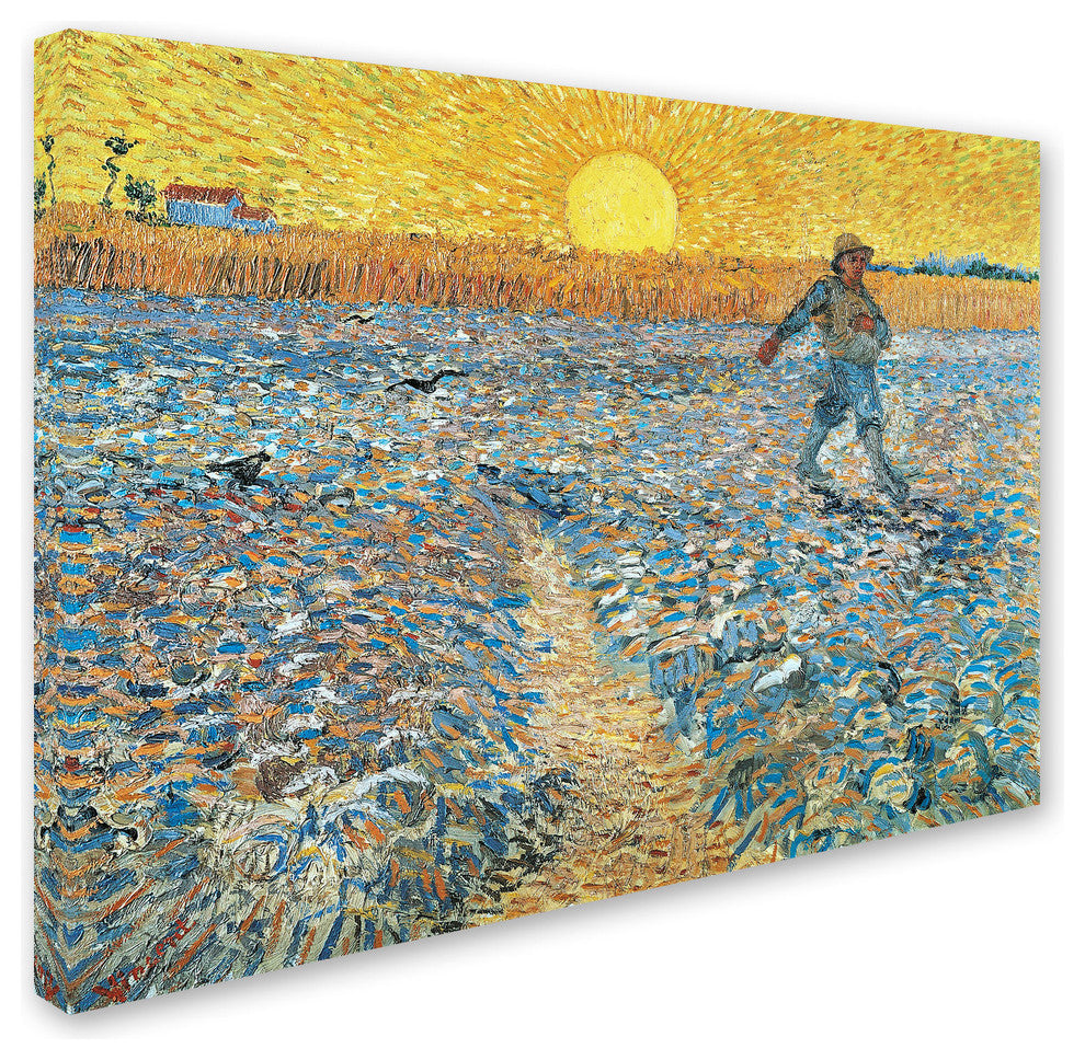 'Sower, 1888' Canvas Art by Vincent van Gogh